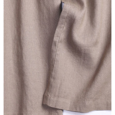 Quần dài suông linen thô cao cấp đũng ngắn lưng thun