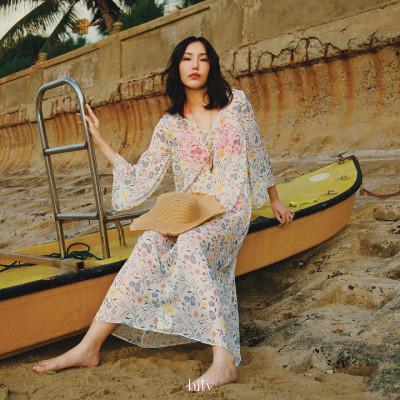 Áo Choàng Đi Biển Soleil DRE229 thời trang thiết kế Hity