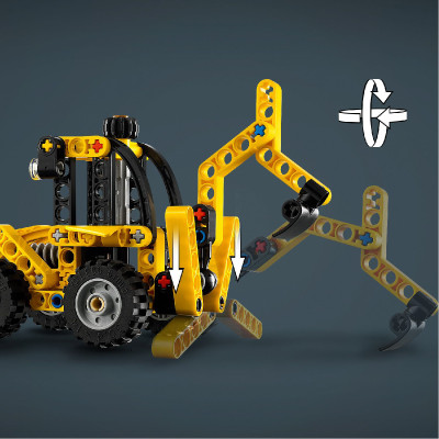 Đồ Chơi Xe Máy Đào Và Máy Xúc Kết Hợp LEGO TECHNIC 42197 (104 chi tiết)