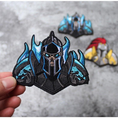 Patch_miếng dán velcro vải hiệp sỹ bóng đêm_chiến binh_chiến thuật