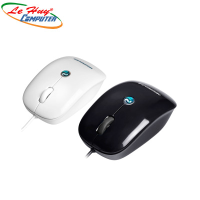 Chuột máy tính Newmen M201 USB (trắng/đen) - Hàng Chính Hãng 