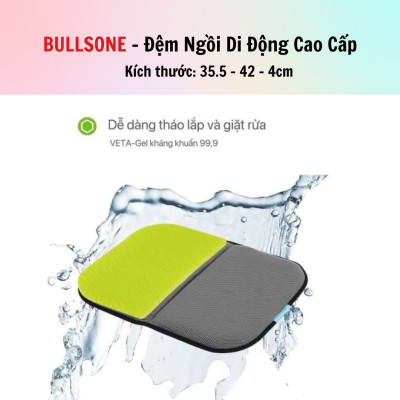 Đệm ngồi di động cao cấp Bullsone - Hàng chính hãng