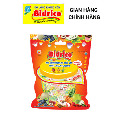 Rau Câu Hương Vị Trái Cây Bidrico ( Thùng 12 túi 470g )