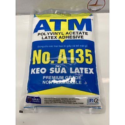 Keo sữa ATM Latex dán giấy, dán simili, làm slime bịch 1KG