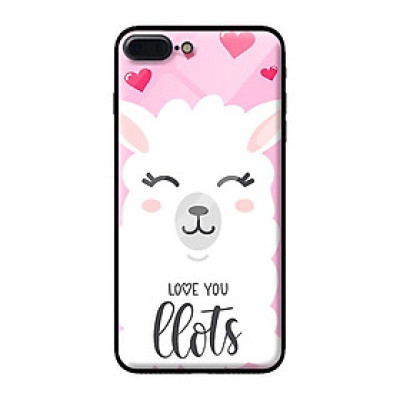 Ốp kính cường lực cho iPhone 8 Plus mẫu cừu 2 - Hàng chính hãng