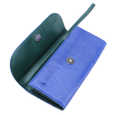 Ví nữ da đà điểu nhiều loại màu xanh HJ93402-11-20-47-53 