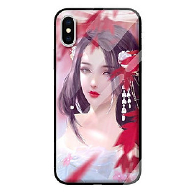 Ốp kính cường lực cho iPhone XS MAX mẫu CÔNG CHÚA 33 - Hàng chính hãng