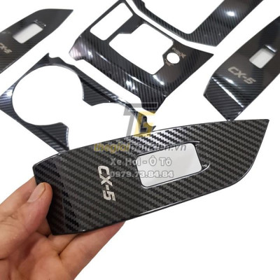 Bộ ốp nội thất Mazda CX-5, CX5 2019-2020 vân Carbon cao cấp