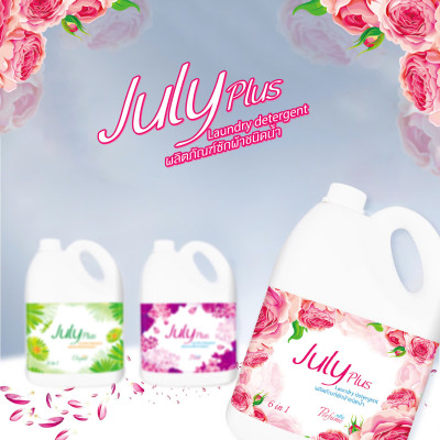 Nước giặt xả cao cấp July Plus 6 in1 3.5L - Hàng nội địa Thái Lan
