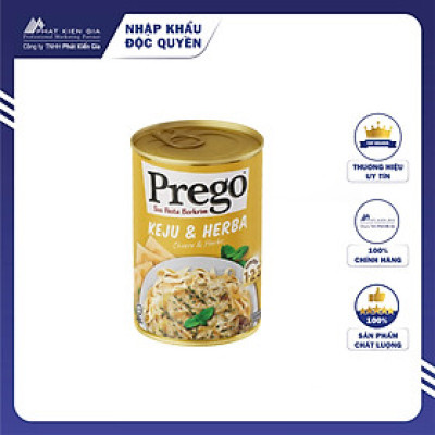 Sốt Mì Ý Phô Mai & Thảo Mộc Prego 290g - Thương Hiệu Mỹ, SX Malaysia | Prego Cheese & Herbs Pasta Sause 290g