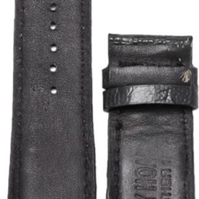 Dây Đồng Hồ Da Đà Điểu Huy Hoàng HT8401 - Đen