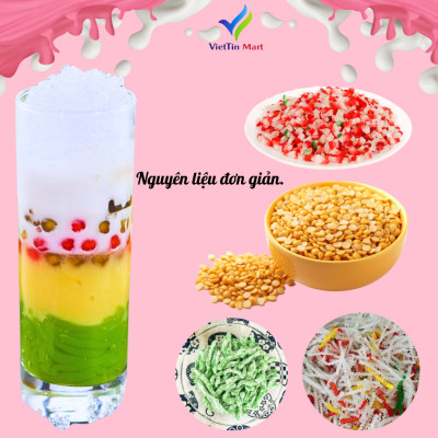 Set Nguyên Liệu Chè Sương Sa Bánh Lọt Loại 1 Thượng Hạng VietTin Mart