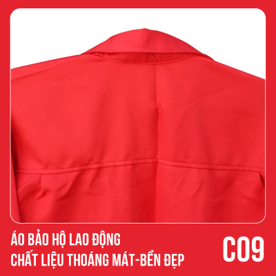 Áo bảo hộ lao động, chất liệu thoáng mát, bền đẹp - Mã C09
