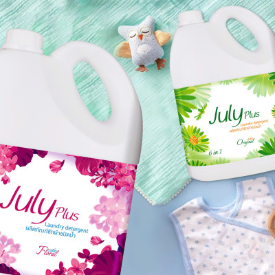 Nước giặt xả cao cấp July Plus 6 in1 3.5L - Hàng nội địa Thái Lan