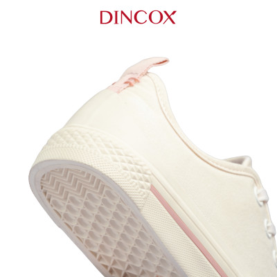 Giày Sneaker Vải Nữ DINCOX C20 Nữ Tính Sang Trọng Off/White