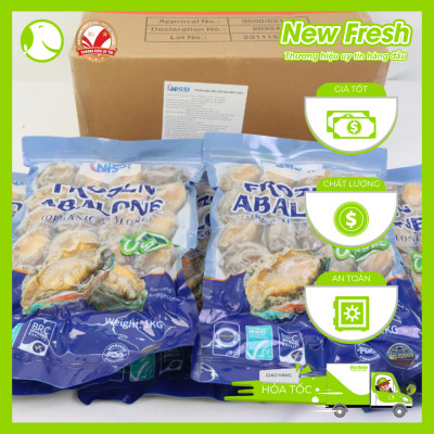 Bào Ngư Đông Lạnh Nissi - Túi 1Kg (20-22 con)