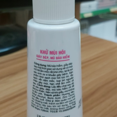 Chai xịt khử mùi mũ bảo hiểm, giày dép Hando 120ml