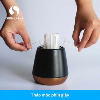 Cà phê Khe Sanh Blend - SHIN Cà Phê - Phin giấy - Hộp 5 gói