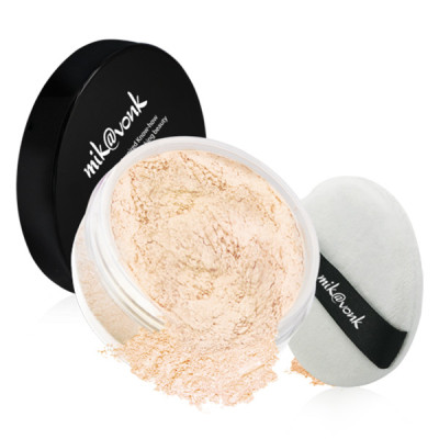 Phấn phủ bột kiềm dầu Mik@vonk Blooming Face Powder Hàn Quốc 30g NB19 # Natural Beige tặng kèm móc khoá 