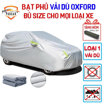 Bạt vải dù oxford bảo vệ xe ô tô từ 4- 7 chỗ phủ trùm kín cao cấp , áo trùm oto, xe bán tải, xe sedan, hatchback