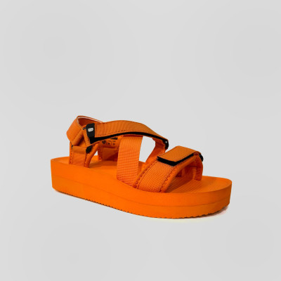 Giày Sandal Nữ The Bily 02W Quai Chéo Đôi - Màu Cam BL02WC