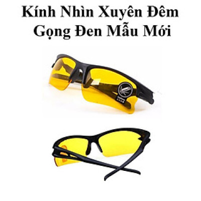 Kính Nhìn Xuyên Đêm Mẫu Mới Gọng Đen Thời Trang Nam