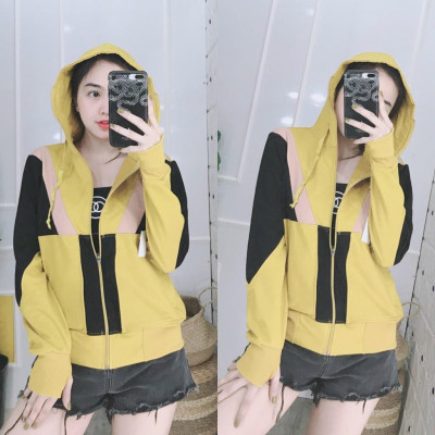 Áo khoác nỉ thun coton da cá chống nắng cao cấp nhiều màu MS01 Freesize 40- 56kg