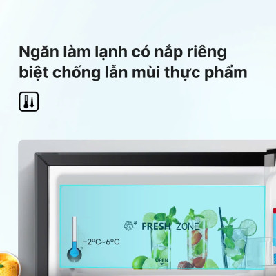 Tủ lạnh Mini Bar Hisense 94 Lít HR09DB làm lạnh nhanh, tiết kiệm điện, bảo hành 24 tháng - HÀNG CHÍNH HÃNG