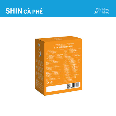 Cà phê Pleiku Robusta - SHIN Cà Phê - Phin giấy - Hộp 5 gói