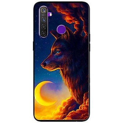 Ốp lưng dành cho Realme 6i mẫu Sói Và Mặt Trăng