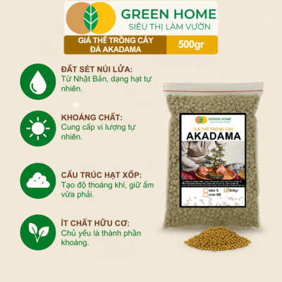 Đất Akadama Mềm Greenhome, Giá Thể Bonsai, Kiểng Lá, Sen Đá, Phân Nền Thủy Sinh, Nhiều Dưỡng Chất
