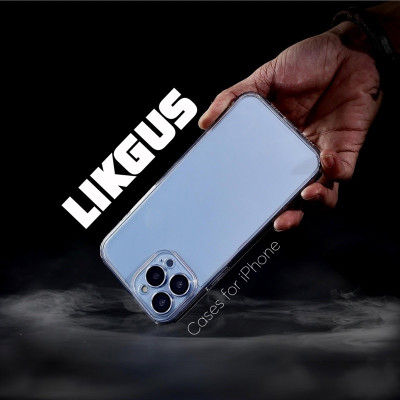 Ốp lưng chống sốc trong suốt bảo vệ camera cho iPhone 13 Pro Max / 13 Pro / iP 13 hiệu Likgus Camshield - Trang bị đệm khí 4 góc, viền TPU chống trầy xước, lưng PC cường lực chống sốc - Hàng nhập khẩu