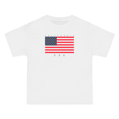 Áo Thun Nữ 100% Cotton In Cờ Mỹ USA Form Rộng Oversize