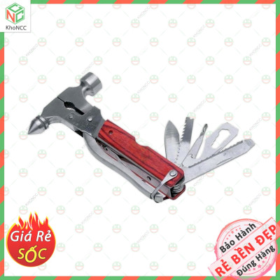(An Tâm) Búa Cứu Hộ Đa Năng 7 Trong 1 KhoNCC Hàng Chính Hãng - Với Nhiều Tiện Ích Khác - Có Đầu Nhọn Đập Kính Xe Hơi Khi Thủy Kích, Cháy Nổ - KDHS-BUADN-580