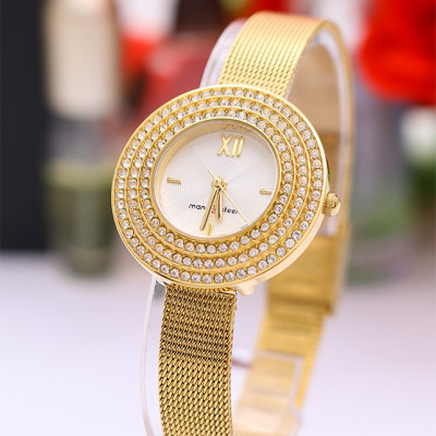 Đồng Hồ Nữ Dây Thép Mangosteen MS509E (Vàng)