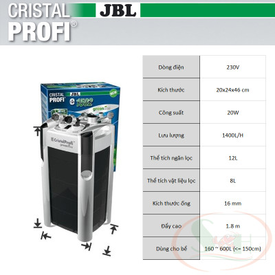 Lọc Thùng JBL CristalProfi Greenline Filter Cao Cấp