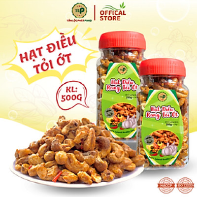 HẠT ĐIỀU RANG TỎI ỚT TÂN LỘC PHÁT COMBO 2 HŨ - MỖI HŨ 250G