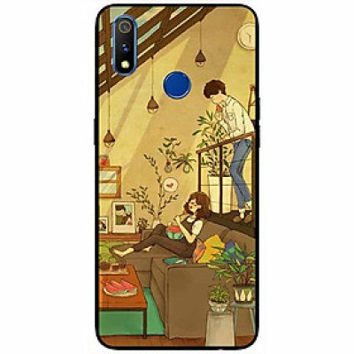 Ốp lưng dành cho Realme 3 Pro mẫu Cặp Đôi Ăn Dưa
