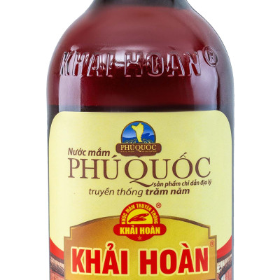 Đặc Sản Phú Quốc - Hộp 6 Chai Thủy Tinh Nước Mắm Phú Quốc Khải Hoàn 40 Độ Đạm (520Ml X 6) - Ocop 5 Sao