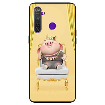 Ốp lưng in cho Realme 5 Mẫu Heo Vua
