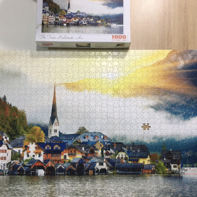 Bộ Tranh Xếp Hình Minh Châu 500 Mảnh – Hoa Hướng Dương (Kích Thước 40x50cm)