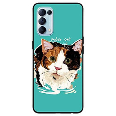 Ốp lưng dành cho Oppo Reno 5 mẫu Chú Mèo Ba Màu