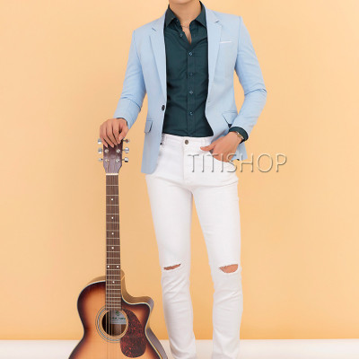 Áo Vest Nam Titishop EVN191 Xanh Biển