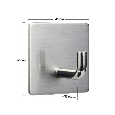 Combo 4 móc treo đồ quần áo dán tường inox 304 HOBBY Home Decor V35-4