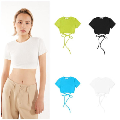 DOTTIE - Áo thun tay ngắn hở lưng nữ T0578