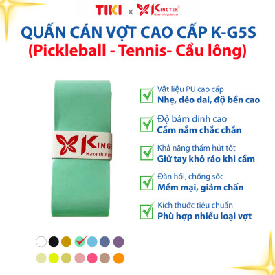 Quấn Cán Vợt KINGTEK K-G5S | Overgrip Cao Cấp Cho Pickleball  - Cầu Lông - Tennis | Êm Tay – Chống Trượt – Hút Mồ Hôi
