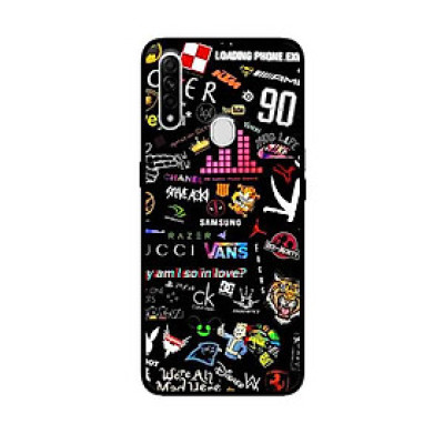 Ốp Lưng in cho Oppo A8 Mẫu Họa Tiết Thương Hiệu - Hàng Chính Hãng