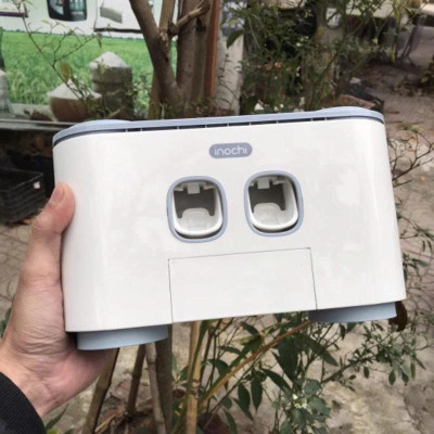 Kệ Treo Bàn Chải Inochi Nachi 4 Cốc Chính Hãng – Dán Tường Không Khoan, Phong Cách Tối Giản Nhật, Tặng Khăn PaKaSa