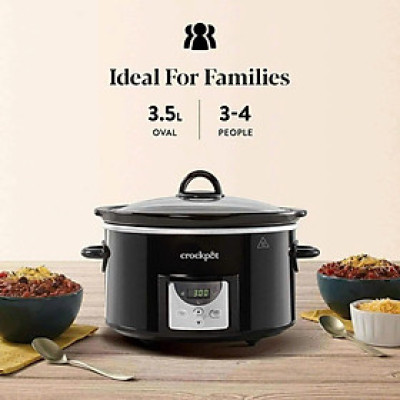 NỒI NẤU CHẬM CROCKPOT ĐIỆN TỬ DUNG TÍCH 3.5 LÍT - HÀNG MUA TẠI ĐỨC Hàng chính hãng