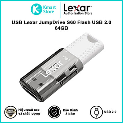 USB Lexar JumpDrive S60 64GB 2.0 - Hàng Chính Hãng